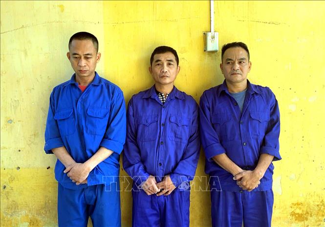 Các đối tượng trong vụ án. Ảnh: TTXVN phát