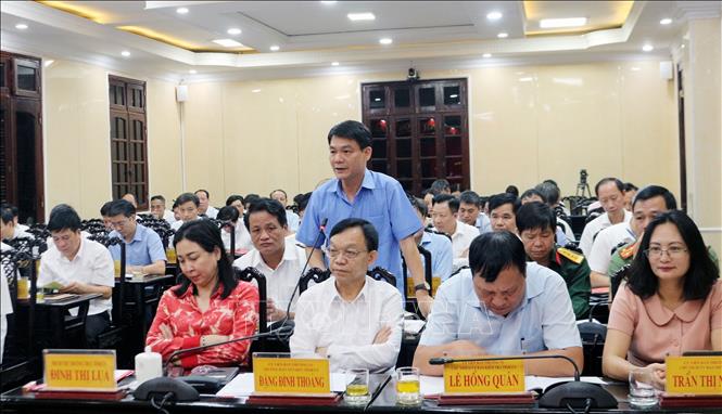 Đại biểu thảo luận tại hội nghị. Ảnh: Nguyễn Chinh - TTXVN