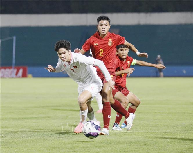Chung cuộc, U17 Việt Nam thắng với tỷ số 2-0. Ảnh: Tạ Toàn – TTXVN