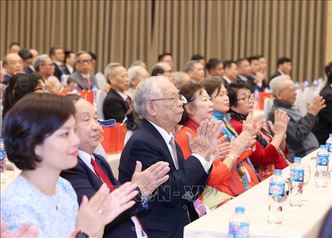 Đại biểu dự Lễ kỷ niệm 75 năm Ngày truyền thống Ban Đối ngoại Trung ương. Ảnh: Phương Hoa - TTXVN