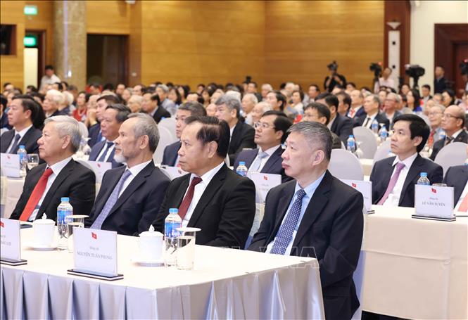 Đại biểu dự Lễ kỷ niệm 75 năm Ngày truyền thống Ban Đối ngoại Trung ương. Ảnh: Phương Hoa - TTXVN