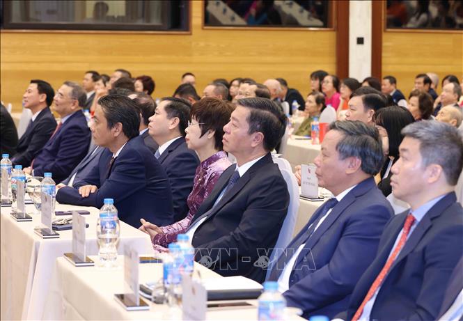Đại biểu dự Lễ kỷ niệm 75 năm Ngày truyền thống Ban Đối ngoại Trung ương. Ảnh: Phương Hoa - TTXVN