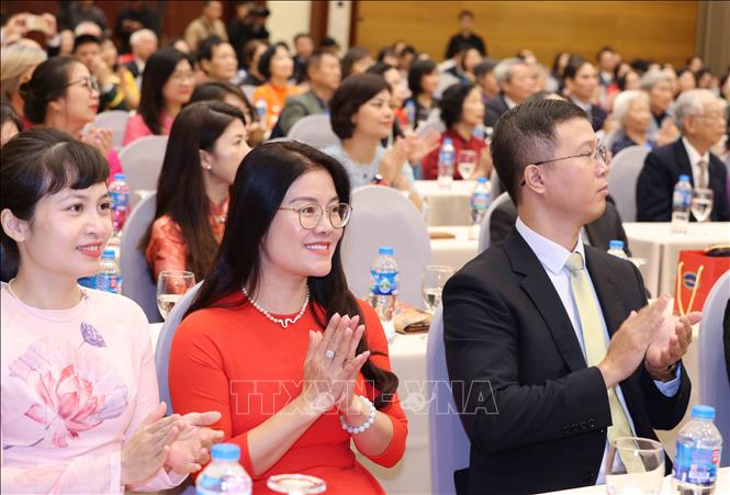 Đại biểu dự Lễ kỷ niệm 75 năm Ngày truyền thống Ban Đối ngoại Trung ương. Ảnh: Phương Hoa - TTXVN
