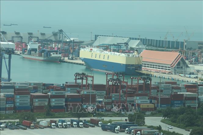 Cầu tàu số 1 tại Cảng Laem Chabang (tỉnh Chonburi, Thái Lan). Ảnh: Huy Tiến – PV TTXVN tại Thái Lan
