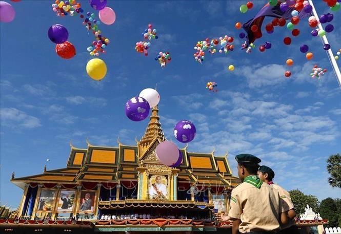 Quang cảnh lễ mít tinh. Ảnh: AKP/TTXVN phát 