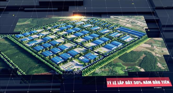 Phối cảnh Cụm công nghiệp Đầm Hà B.  Ảnh: TTXVN phát 