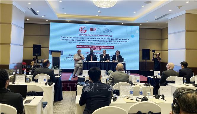 The Ho Chi Minh City Department of Information and Communications and the Francophone University Agency organise an international conference on November 4. VNA Photo: Thu Hoài