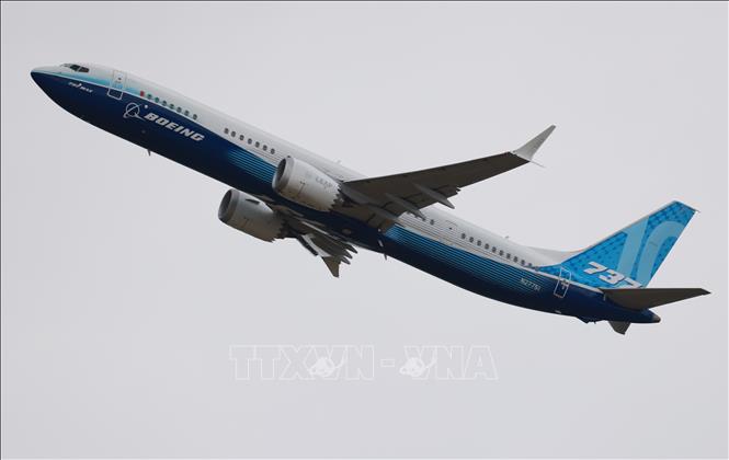Máy bay Boeing tại Triển lãm Hàng không quốc tế Paris, Pháp ngày 19/6/2023. Ảnh: THX/TTXVN