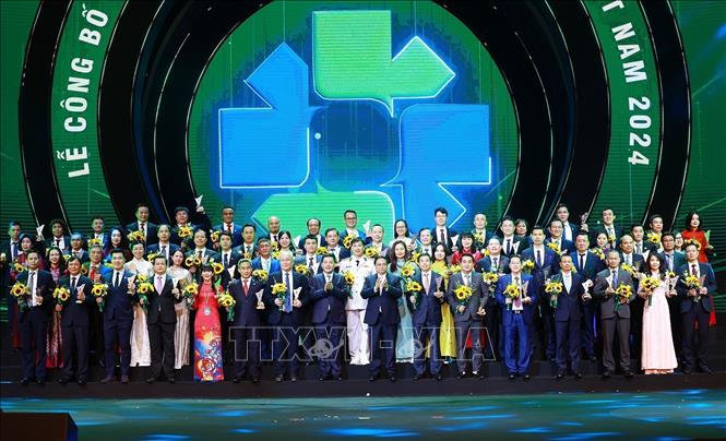 Vietnam national brands in 2024 was honoured at a ceremony in Hanoi on November 4. VNA Photo: Dương Giang