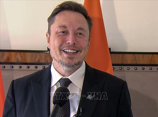 Tỷ phú Elon Musk. Ảnh: ANI/TTXVN
