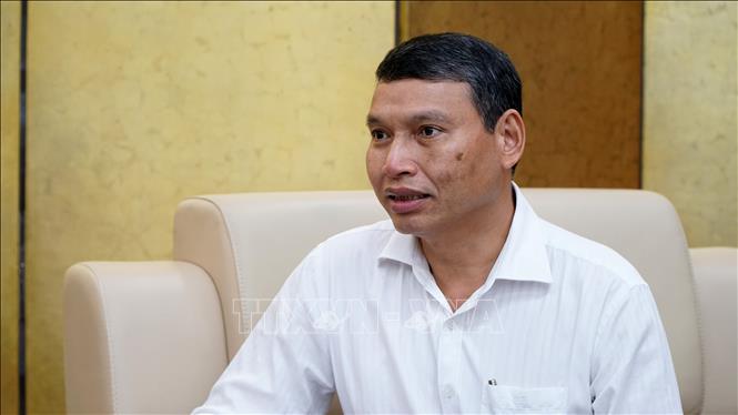 Phó Chủ tịch Thường trực UBND thành phố Đà Nẵng Hồ Kỳ Minh khẳng định, điểm đột phá của Nghị quyết 136 chính là nghiên cứu thành lập Khu thương mại tự do, với 3 phân khu (sản xuất, thương mại dịch vụ và logistics). Ảnh: Quốc Dũng - TTXVN