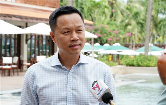 Ông Nguyễn Đức Quỳnh, Phó Chủ tịch Hiệp hội Du lịch thành phố Đà Nẵng kỳ vọng, bên cạnh việc thúc đẩy phát triển các lĩnh vực mới, Nghị quyết 136 cũng sẽ góp phần rất lớn vào sự tăng trưởng cho ngành du lịch Đà Nẵng. Ảnh: Quốc Dũng - TTXVN
