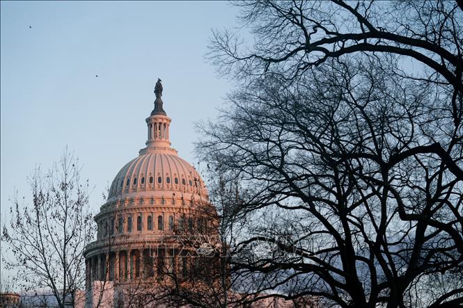 Tòa nhà Quốc hội Mỹ ở Washington DC. Ảnh: THX/TTXVN