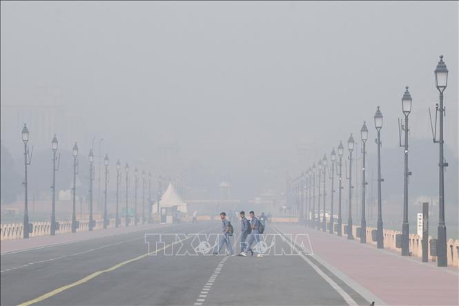 Ô nhiễm không khí nghiệm trọng tại New Delhi, Ấn Độ ngày 5/11/2024. Ảnh: ANI/TTXVN
