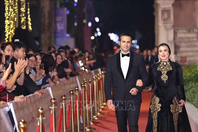 International actors, actresses, directors and film producers attend the HANIFF 2024's opening ceremony. VNA Photo: Thanh Tùng 