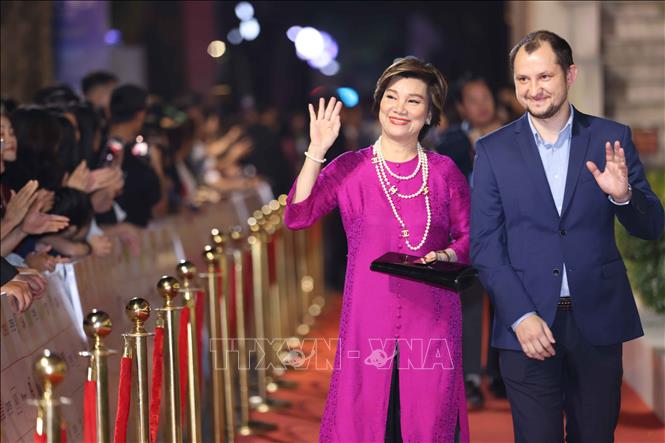 International actors, actresses, directors and film producers attend HANIFF 2024's opening ceremony. VNA Photo: Thanh Tùng