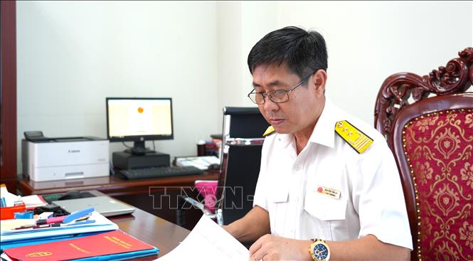 Ông Nguyễn Tấn Lợi, Cục trưởng Cục Thuế tỉnh Tây Ninh, cho biết thời gian tới ngành thuế Tây Ninh sẽ tích cực đẩy mạnh tuyên truyền, hướng dẫn người nộp thuế sử dụng ứng dụng thuế điện tử trên thiết bị di động trong giao dịch, thanh toán nghĩa vụ thuế. Ảnh: Minh Phú – TTXVN