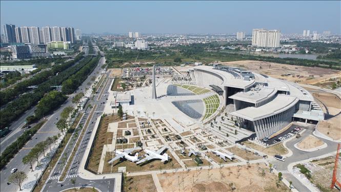 Bảo tàng Lịch sử Quân sự Việt Nam được đầu tư xây dựng mới trên địa bàn 2 phường Tây Mỗ và Đại Mỗ, quận Nam Từ Liêm (Hà Nội) trên diện tích 386.600m2. Ảnh: TTXVN