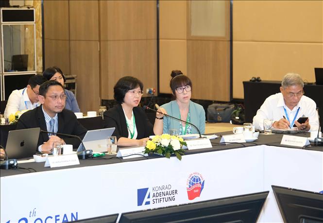 TS. Trần Thị Ngọc Sương, Đại học Đà Nẵng chia sẻ tại buổi Đối thoại. Ảnh: Thanh Liêm - TTXVN