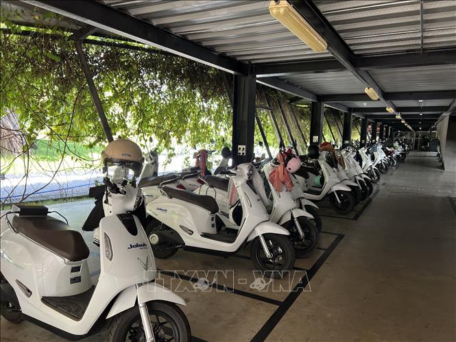 Công ty TNHH Jakob Sài Gòn hoạt động tại Khu công nghiệp Việt Nam - Singapore là đơn vị chuyển đổi xanh tiêu biểu tại Bình Dương. Ảnh: Dương Chí Tưởng -TTXVN