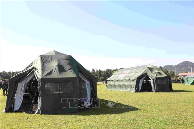 Thao trường Trung tâm Huấn luyện Hiến binh Hoàng gia Campuchia ở khu vực núi Chum Sen Rikreay trên địa bàn tỉnh Kampong Chhnang, Vương quốc Campuchia. Ảnh: Huỳnh Thảo - PV TTXVN tại Campuchia