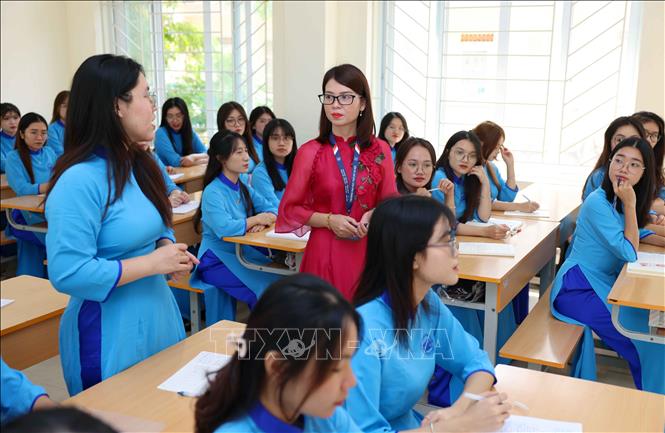Khoa Sư phạm có chức năng nghiên cứu, đào tạo, bồi dưỡng giáo viên Mầm non, giáo viên Phổ thông và các chuyên ngành thuộc lĩnh vực khoa học sư phạm. Ảnh: Thanh Tùng - TTXVN 