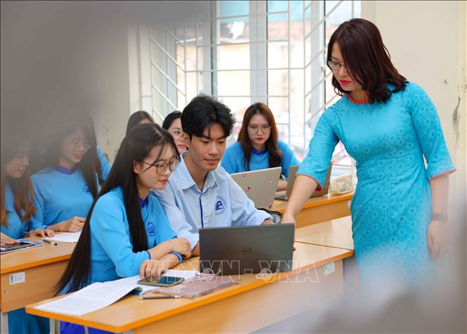 Khoa Sư phạm đào tạo thế hệ các nhà giáo với những chuẩn mực mới bằng nguồn lực vượt trội. Ảnh: Thanh Tùng - TTXVN