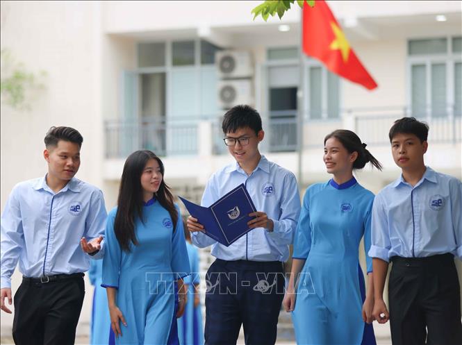 Khoa Sư phạm đang từng ngày chắp cánh cho ước mơ đứng trên bục giảng, trở thành nhà giáo tốt trong tương lai của sinh viên. Ảnh: Thanh Tùng - TTXVN 