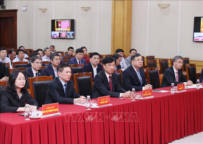 Các đại biểu dự buổi lễ. Ảnh: An Đăng - TTXVN