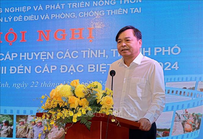 Thứ trưởng Bộ Nông nghiệp và Phát triển nông thôn Nguyễn Hoàng Hiệp phát biểu tại hội nghị. Ảnh: Thanh Hải - TTXVN 