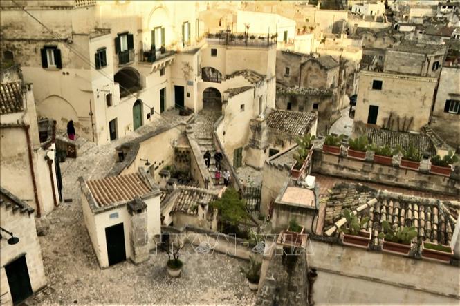 Khu thành cổ của Matera. Ảnh: Trường Duỵ-TTXVN