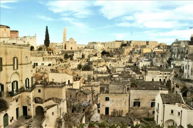 Khu thành cổ của Matera. Ảnh: Trường Duỵ-TTXVN