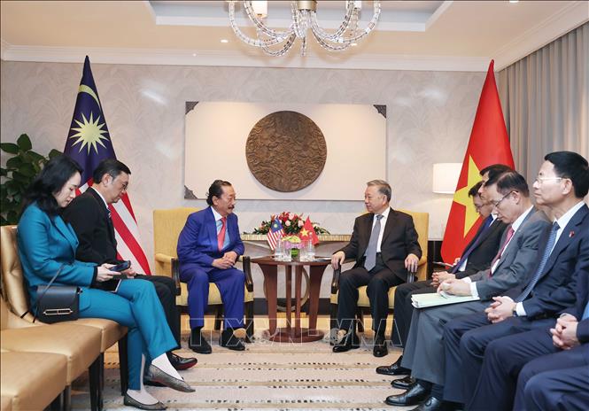 Party General Secretary To Lam received Vincent Tan Chee Yioun, founder and advisor of Berjaya Corporation Berhad. VNA Photo: Thống Nhất