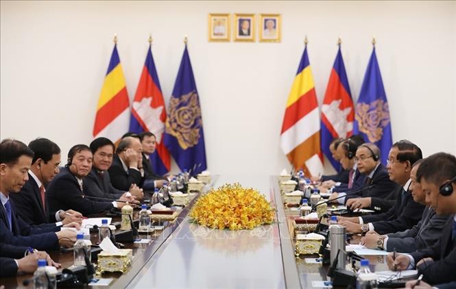 Quang cảnh cuộc gặp. Ảnh: TTXVN phát 