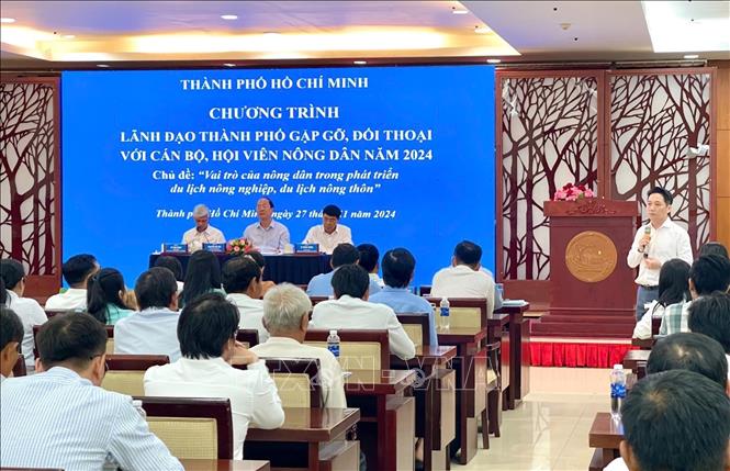 Quang cảnh chương trình đối thoại. Ảnh: Thu Hương - TTXVN