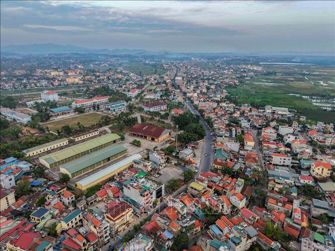 Thị xã Quảng Yên ngày càng khang trang, hiện đại, sẵn sàng lên thành phố trực thuộc tỉnh Quảng Ninh theo đúng lộ trình vào năm 2025. Ảnh: Hoàng Hiếu – TTXVN