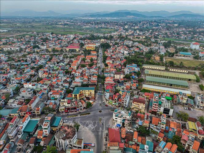Thị xã Quảng Yên ngày càng khang trang, hiện đại sẵn sàng lên thành phố trực thuộc tỉnh Quảng Ninh theo đúng lộ trình vào năm 2025. Ảnh: Hoàng Hiếu – TTXVN
