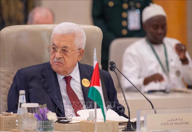 Tổng thống Palestine Mahmoud Abbas tại một hội nghị thượng đỉnh ở Riyadh, Saudi Arabia, ngày 11/11/2024. Ảnh: THX/TTXVN