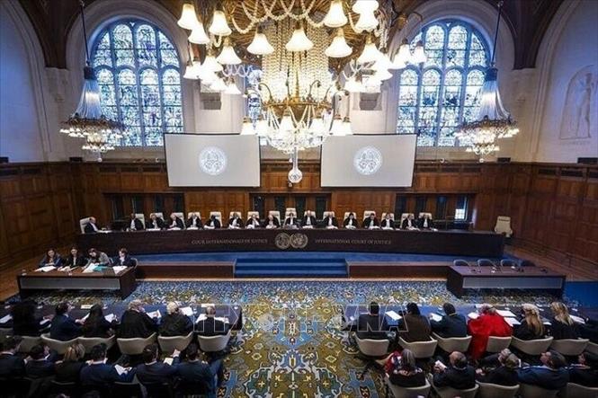 (Tư liệu) Một phiên họp của Tòa án Công lý Quốc tế (ICJ) tại Hague, Hà Lan. Ảnh: IRNA/TTXVN