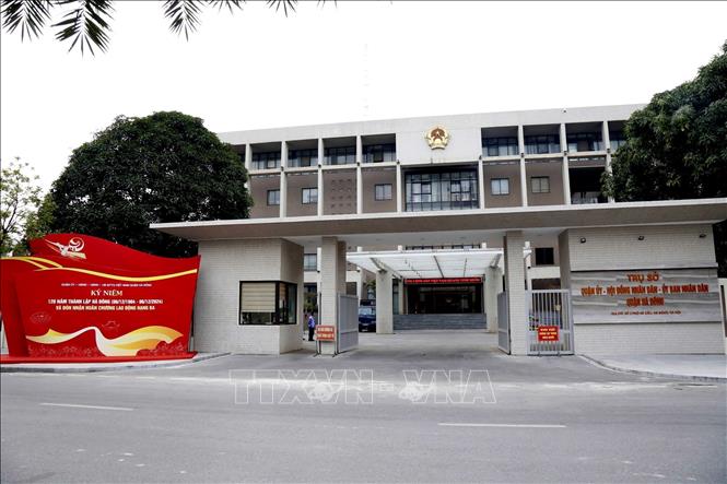 Trụ sở Quận Ủy - Hội đồng nhân dân - Ủy Ban nhân dân quận Hà Đông. Ảnh: Nguyễn Văn Cảnh-TTXVN