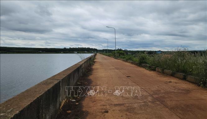 Dự án đập thủy lợi Bù Tam ảnh hưởng tới nhiều hộ dân xã Hưng Phước, huyện Bù Đốp, tỉnh Bình Phước. Ảnh: Đậu Tất Thành – TTXVN