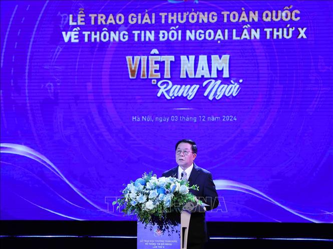 Lễ trao Giải thưởng toàn quốc về thông tin đối ngoại lần thứ 10 - Ảnh ...