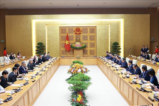 A view of the reception. VNA Photo: Dương Giang