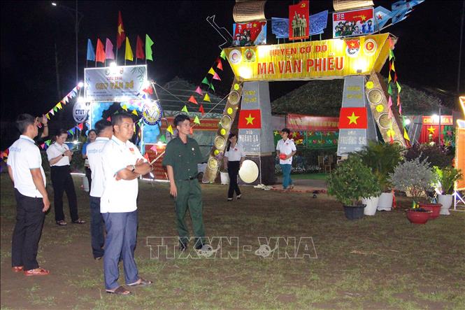 Quang cảnh khu vực dựng trại. Ảnh: Trung Kiên - TTXVN