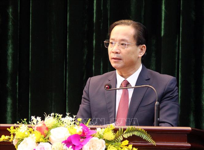Ông Hoàng Văn Nghiệm, Bí thư Tỉnh ủy Lạng Sơn. Ảnh: Văn Đạt - TTXVN