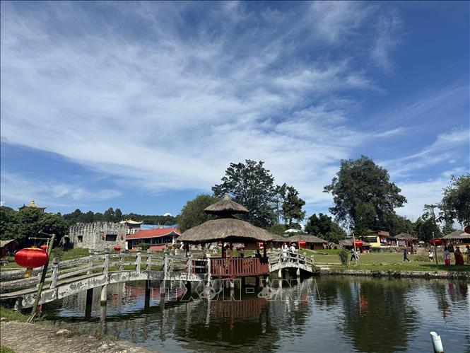 Làng Santichon vẫn giữ nét văn hóa Vân Nam (Trung Quốc) ở huyện Pai, tỉnh Mae Hong Son. Ảnh: Huy Tiến - P/v TTXVN tại Thái Lan

