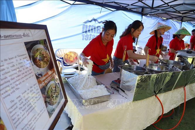 Đây là năm thứ hai liên tiếp sự kiện Ngày Phở Việt Nam tại Nam Phi được tổ chức. Ảnh: Hồng Minh - P/V TTXVN tại Pretoria, Nam Phi