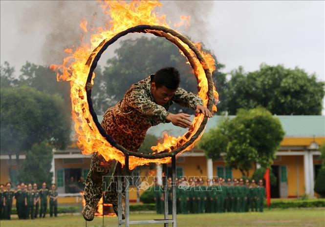 Lữ đoàn Đặc công 198 (thuộc Binh chủng Đặc công) không ngừng xây dựng đơn vị vững mạnh, nâng cao chất lượng huấn luyện, làm chủ tình huống. Ảnh: Dương Giang – TTXVN