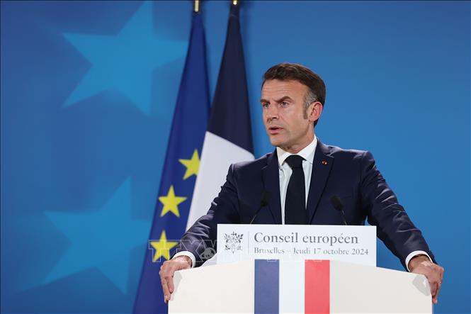 (Tư liệu) Tổng thống Pháp Emmanuel Macron. Ảnh: THX/TTXVN