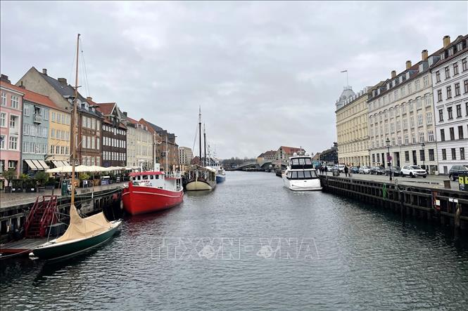 Kênh Nyhavn ở thủ đô Copenhagen, Đan Mạch. Ảnh: Hương Giang - PV TTXVN từ Đan Mạch